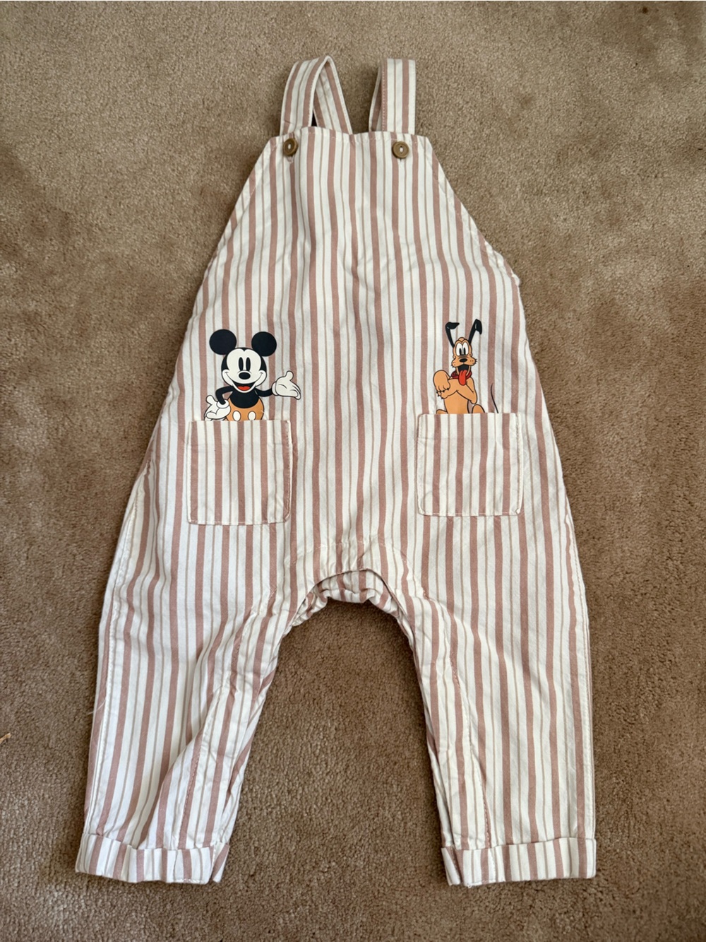 Disney Striped overalls